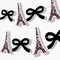 Big Dot of Happiness Paris Garland Banner, Paris Themed Baby Shower or Chic Birthday Backdrop, 30 Feet of Cord, 15 Double-Sided Eiffel Towers & Bows